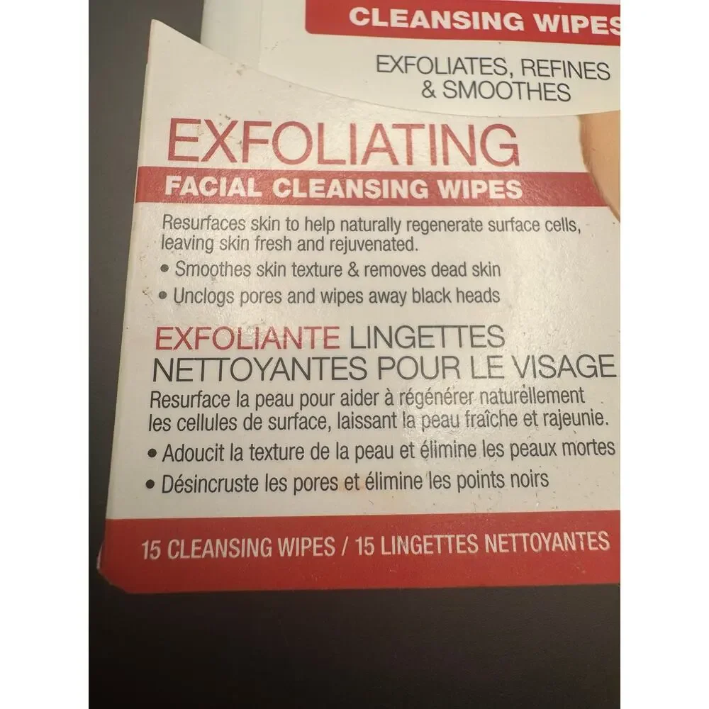 Dermactin -TS Exfoliating Facial Cleansing Wipes Deep Clean New with Box